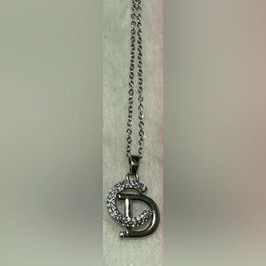 Stunning CD Initial Pendant Necklace